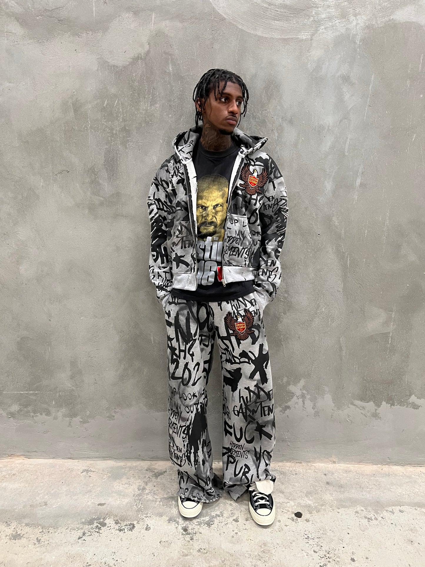Graffiti Sweatpants (GREY)