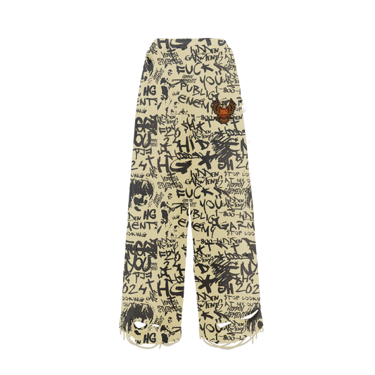 Graffiti Sweatpants (CREAM)